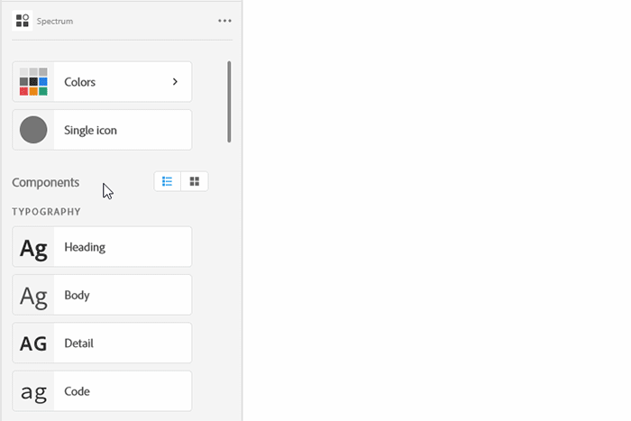 A GIF showing the Text Field input, one of the Components in the Spectrum plugin in Adobe XD.