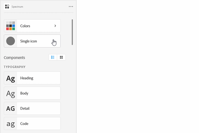 A GIF showing the Slider input, one of the Components in the Spectrum plugin in Adobe XD.